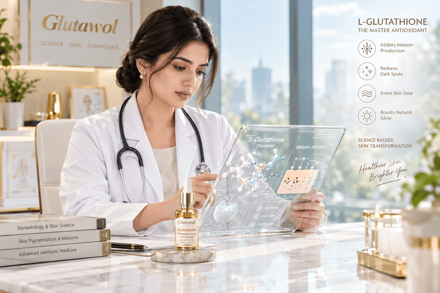 Glutathione skin whitening and cosmeceutical science guide